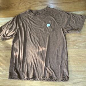 Men’s short sleeve Eddie Bauer tshirt size large workwear collection brown